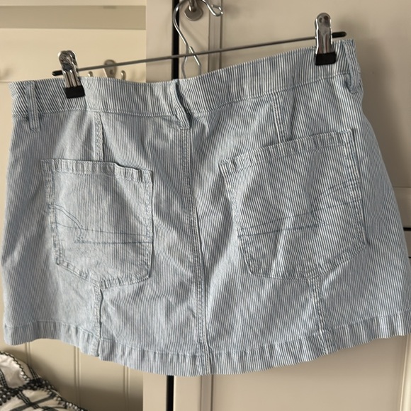 American Eagle Stretch preppy academic Striped Mini Skirt 12 - Picture 3 of 4